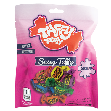 3.5 oz. Sassy Sour Fruits Taffy